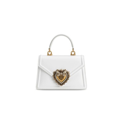 DOLCE GABBANA SMALL SMOOTH CALFSKIN DEVOTION BAG BB6711AV89380002 (19*13*4.5cm)